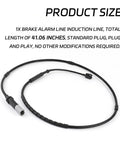 Brake wear sensor cable for BMW F20/F21/F30/F31; 41.06-inch black induction line with standard plug