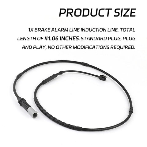 Brake wear sensor cable for BMW F20/F21/F30/F31; 41.06-inch black induction line with standard plug