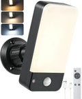 Motion Sensor Outdoor Light With 10000mAh USB C Rechargeable Battery Remote Control 3 Modes 3 Color Temperatures Waterproof