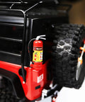 1 Pack Realistic Fire Extinguisher Decoration With Sticker For One Tenth Scale RC Rock Crawler Axial SCX10 RC Car And Truck Parts Lightweight And Easy To Install Adds Dope Showroom Style To Your Ride mounted on RC vehicle