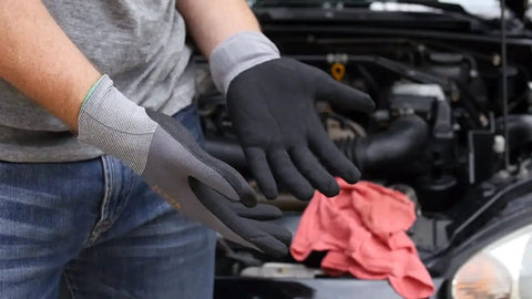Maxiflex PIP Large Ultimate Micro Foam Nitrile Coated Work Gloves With Nylon Liner And Continuous Knit Wrist For Tough Jobs