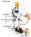 Compact Mini Drill Press Table Packing Beefy Torque And Smooth Variable Speed Controls Made Tough for easy height adjustment and rotary locking.