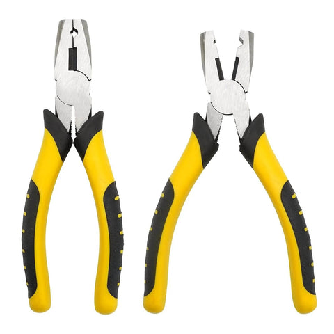 Heavy Duty Fence Pliers With 600 Wire Cage Clips J Clip And Snap Ring Fasteners 6.7 Inch Pliers With Non Slip Handle