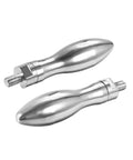 2Pcs Clamping Handle Screws Knobs M8x12mm Metal Crank Tapered Grip Built to Last Polished Chrome Finish for Housing Construction Lathe Machine Industrial Equipment Furniture Repair