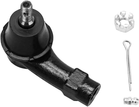 Outer tie rod end with nut and cotter pin from Beefed Up Rack And Pinion Kit For Ford Focus 2000 To 2005 Complete Power Steering Rack And Pinion Assembly Plus 2 Outer Tie Rod Ends Replacement For Reliable Steering And Easy Install