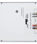 Krypton MT1 2 Channel Marine Amplifier With Volt Meter For Boats, 1600W Peak And 400W RMS, rear wiring layout