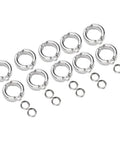 10 Pieces Bird Foot Rings Metal Leg Straps For Small Medium Large Birds Outdoor Training Clips Ankle Bands Training Aid For Bird Handling And Fly Training