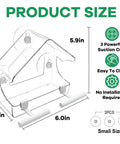 Diagram showing dimensions of Clear Window Bird Feeder With Strong Suction Cups Acrylic Window Feeder For Your Garden And Yard Weatherproof Year Round Design For Easy Peasy Inside Bird Watching Gift For Kids And Seniors