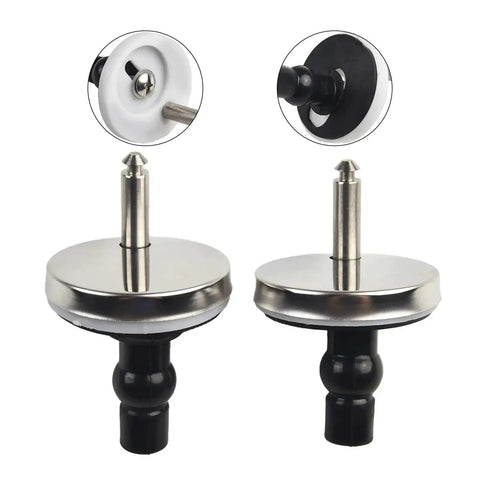 2 Pack Stainless Steel Toilet Seat Hinges Top Fix Replacement For Bathroom Quick Install No Fuss Hinge Mountings For Toilet Seats Durable Hardware Fits Most Standard Seats Easy Upgrade