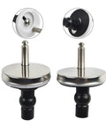Pack Of 2 Stainless Steel Toilet Seat Hinges Top Fix Fittings Replacement Quick Fit For Bathroom Furniture Easy Installation Strong Support Durable Toilet Lid Hinge Set