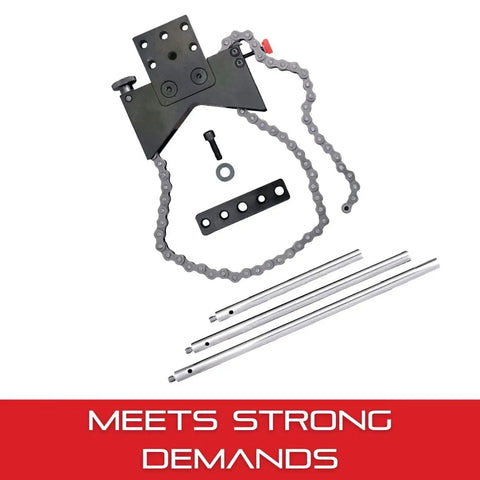 Shaft Alignment Clamp Set With Chain Clamp For Motors Pumps And Compressors Five To Nine Inch Posts Anodized Aluminum Tool