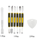9 Piece Stainless Steel Pry Bar Set for Screen Glue Removal and Delicate Disassembly, Mini Pry Tools with Non Slip Ergonomic Handles