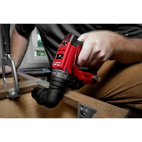 Slick 4In1 Compact Installation Drill Driver Rig With Boss Level Torque And Versatile Attachment Kits For Any Trade Hustle Or Weekender Diy Project Bare Tool being used for precise fastening in a confined workspace.