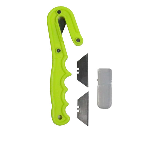 Beefy Waterproof 8 Inch Diving Line Cutter With Firm Grip Handle, Includes 2 Extra Blades, Compact Underwater Tool For Fishing, Spearfishing, And Emergencies