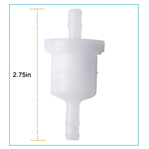 Inline Fuel Filter For Outboard Engines 2-Cycle And 4-Stroke 4-30HP, Easy Install Replacement For Tohatsu Nissan 369022300M, Also Fits Yamaha Mariner Sierra 646-24251-01-00 646-24251-02-00