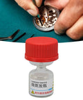 Evaporating Glass Bottle For Watch Repair Precise Lubricant Application And Diffusion Prevention with red cap
