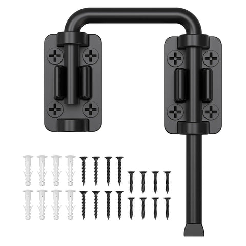 2.36 Inch Stainless Steel Sliding Door Loop Lock U Bolt With 90 And 180 Degree Installation for patio window and garden fence