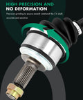 Heavy Duty Front CV Axle Assembly Pair Plug And Play Drop Right In Smooth Shifts Built Tough Drive Shafts For Honda Civic 1 8L L4 2006 Through 2015 Automatic Transmission Wrench Swapping Easy, showcasing precision grinding for smooth rotation.
