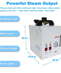 Heavy Duty 1600W Steam Ironing Station With 4L Tank And 900W Iron Head for Commercial Shops and Tailors, pressure steam pot.
