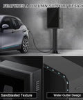 Tough As Nails EV Charger Lock Box With Key, showcasing column support design and sandblasted texture.