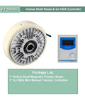 Hollow shaft Magnetic Powder Brake and SJ-180A Controller for textile and packaging machines, part of controller kit.