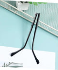 Two Pairs Metal Eyeglass Arms Replacement Kit With Black Temple Legs For Quick Fixes, No Fuss Fit And Stable Support For Eyeglasses