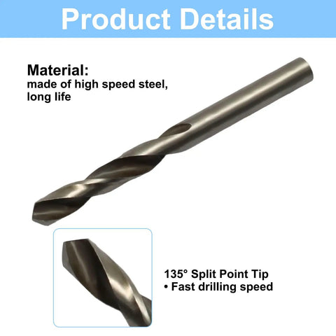 Heavy Duty Metal Hole Saw Arbor Kit With Hex Shank And Four Center Drill Bits Perfect For Rugged Drilling Jobs Without Breaking A Sweat Or Running To The Hardware Store Again, HSS center drill bit