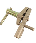 Heavy Duty 600A Brass Welding Ground Clamp With Screw Connection For All Copper Cables Anti Oxidation Heavy Metal Jobs Like Ship Yards close-up view of sturdy brass construction.