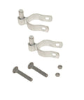 2 Pack Chain Link Fence Gate Post Hinges With Bolts And Nuts One Five Eighths Inch Heavy Duty Galvanized Steel Anti Rust Frame Gate Hinge Kit