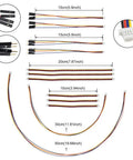 Qwiic I2C Cable Kit With Stemma QT Wires Includes 12 Color Coded Cables In Various Lengths For Fast Mess Free Hookups To Development Boards Sensor Breakouts And Breadboards 4 Pin SH1.0 Connector
