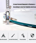 10mm Tempered Glass Round Lazy Susan Turntable, caliper measuring 10 mm glass thickness, 100cm diameter, heat and impact resistant