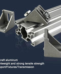 PVC Belt Conveyor With Adjustable Speed For Desktop Assembly Lines And Industrial Flat Transport Heavy Duty Aluminum Base Sturdy Galvanized Pallet Support Screwed Construction For Stable Material Handling And Easy Setup aluminum support brackets and extrusions
