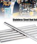 Six Piece Heavy Duty Stainless Steel D Profile Axle Rod Set Built to Last, 80mm Length and 6mm Diameter, 303/304 Grade Ground Shaft