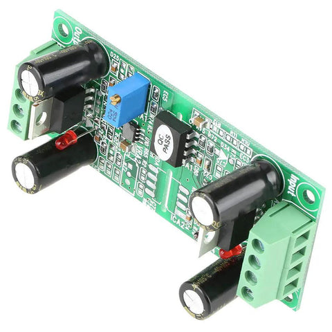 0-10V Analog Signal Isolation Module With Dual Independent Power Supply For PLC MCU Industrial Control, Converts 0-10V Input To Isolated Output, High Voltage Isolation, Noise-Free, Ground Loop Prevention, Fast Response For Rugged Automation, green PCB with terminal blocks