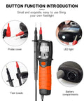 Pocket Pen Multimeter With Backlit Display Auto Power Off Handy Tool For DIY Electronics Measures AC Up To 600V DC From 0.2V BT-38B