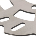 Close-up of Heavy Duty 140mm Disc Brake Rotor With Innovative Cutout Cooling Tech for rapid heat dissipation.