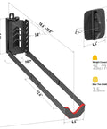 Diagram of Swivel Bike Wall Mount For Garage No Heavy Lifting Required Easy To Load And Unload Space Saving Bike Hanger Holds Up To 77 Lbs