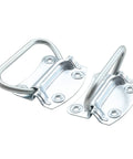Three And One Half Inch Heavy Duty Pull Ring Handles For Toolboxes Chests And Doors Zinc Plated Steel Construction With Four Hole Mount Easy To Install With All Screws Included Durable Rust Resistant Lift Handles Pack Of Eight