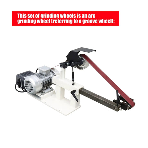 Heavy Duty Desktop Belt Sander With Smooth Stepless Speed Regulation And Three Badass Grinding Wheels Top Tier Bench Grinder For Woodshop Projects 1500W 110V with arc grinding wheel.