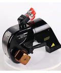 Heavy Duty Hydraulic Torque Wrench Two Point Five Inch Square Drive Delivers 26447 Nm Of Straight Up Power with swivel hose setup.