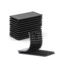 Heavy Duty Reclosable Fastener 1x2 Inch Black Dual Lock SJ3550, stack of 10 showing mushroom-head detail, industrial bond