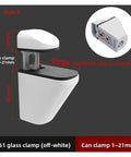 Heavy Duty Cabinet Shelf Clips Four Pack Zinc Alloy Metal Glass Clamps Fits One To Twenty Two Mm Thickness Anti Slip Brackets Adjustable