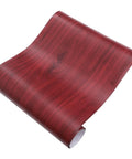 Rustic Brown Wood Grain Peel And Stick Wallpaper Self Adhesive Vinyl Decal for easy kitchen furniture makeover.