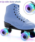 4 Pack Luminous Roller Skate Wheels With Bearings For Night Time Rides 32mm By 58mm Quad Wheels In White Glow In The Dark