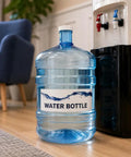 5 Gallon BPA Free Water Bottle Reusable Jug With Large Capacity Polycarbonate Container next to water dispenser in office setting