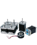 Top Shelf 180Mm Corexy 3D Printer Kit With Quick Swap Toolhead And Fully Packaged Printed Panels showing stepper motors.