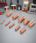 Get Your Hands On 250 Pcs Copper Tube Butt Wire Ferrules With Assorted Sizes From One To Six Millimeter For Crimping Electrical Wiring Terminals In Cars Trucks And Industrial Machinery Kits Stored Neatly, copper ferrules