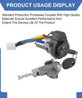 Ignition Lock Cylinder Switch And Left Door Lock Assembly For 2011-2015 Kia Optima And 2013-2017 Kia Rio Plug-And-Play Direct-Fit Replacement displayed