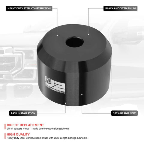 2.5 Inch Front Leveling Lift Kit With Bump Stop Mount Spacers For Ford F250 SD F350 SD And F450 SD 2005-2022 4WD Boost Ground Clearance