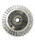 Front view of Heavy Duty Hollow Shaft Magnetic Powder Brake Clutch 0.6kg 6N.m YS0.6A1 with circular design for industrial use
